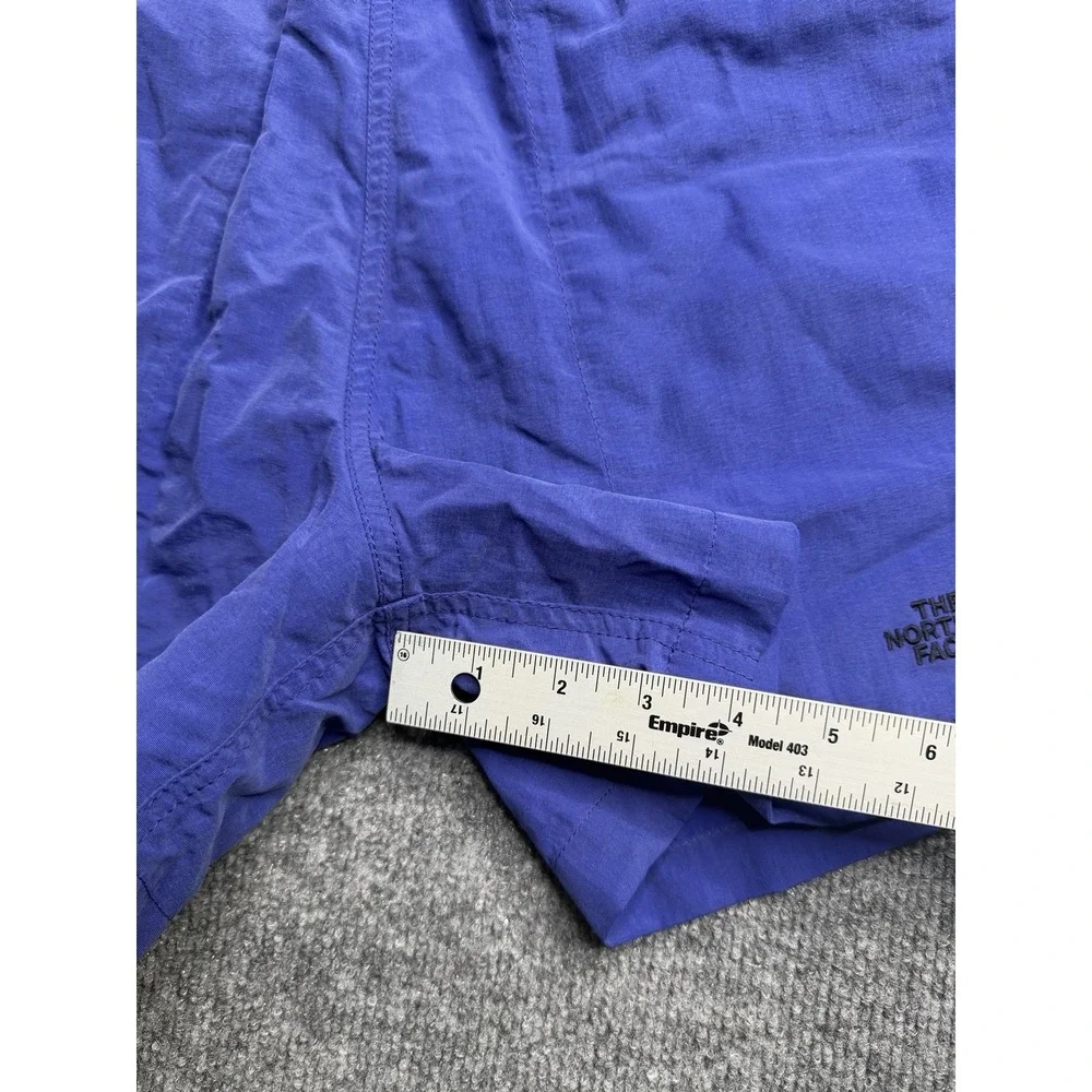 The North Face Mens Class V Belted Shorts Blue Nylon Hiking 4 Inch Inseam M